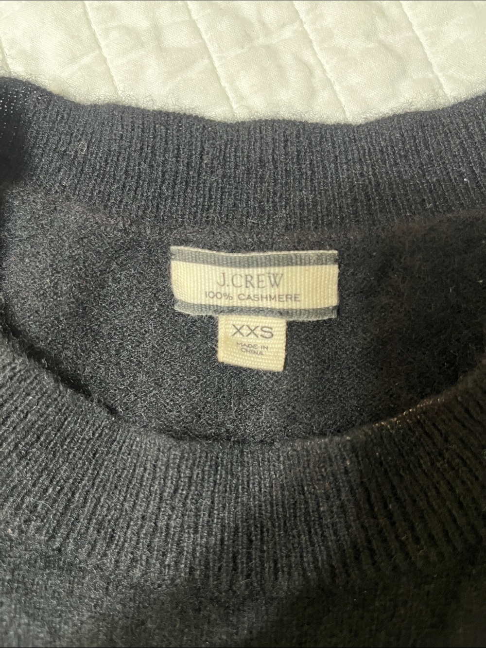 J. Crew Men’s Black Cashmere Crewneck Sweater Dress